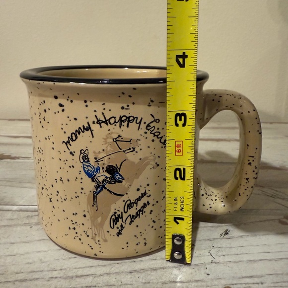 Many Happy Trails Roy Rogers Heavy Speckled Mug - Picture 7 of 8
